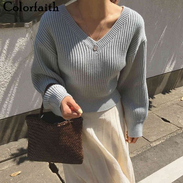 colorfaith new autumn winter women's sweaters v-neck minimalist elegant korean lace up vintage knitted lady jumpers sw19133 210413, White;black
colorfaith new autumn winter women's sweaters v-neck minimalist elegant korean lace up vintage knitted lady jumpers sw19133 210413, White;black
