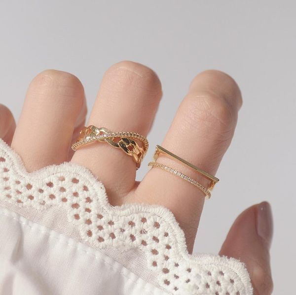 cluster rings 2021 arrival 14k gold plated adjustable crystal for women simple style cubic zircon geometric set, Golden;silver
cluster rings 2021 arrival 14k gold plated adjustable crystal for women simple style cubic zircon geometric set, Golden;silver