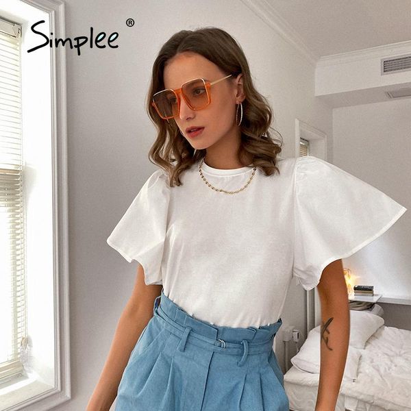 simplee chic white puff sleeve women t-shirt casual solid o-neck summer fashion leisure ladies short 2021 women's
simplee chic white puff sleeve women t-shirt casual solid o-neck summer fashion leisure ladies short 2021 women's