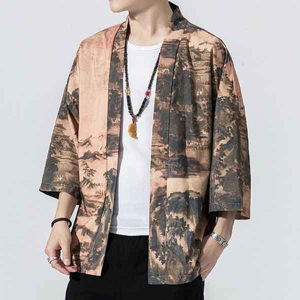 men's casual shirts 2021 japanese kimono cardigan men loose open front printed jacket long sleeves yukata cosplay shirt summer beach, White;black
men's casual shirts 2021 japanese kimono cardigan men loose open front printed jacket long sleeves yukata cosplay shirt summer beach, White;black