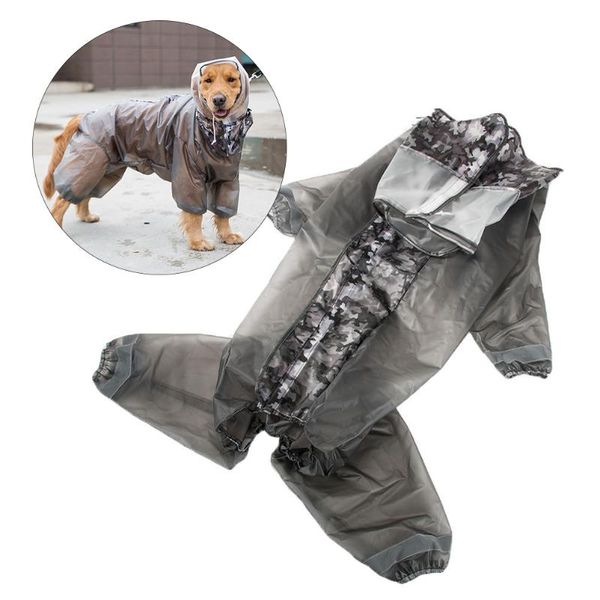 dog apparel pet raincoat waterproof clothes thin rain protection outfits costume for big (black size 3xl)