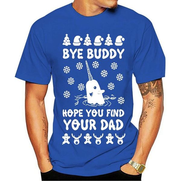men's t-shirts 645 bye buddy mens t shirt ugly christmas sweater party elf funny narwhal, White;black
men's t-shirts 645 bye buddy mens t shirt ugly christmas sweater party elf funny narwhal, White;black