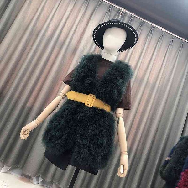 leather autumn winter women korean real ostrich feather vests slim sleeveless v-neck plus size genuine fur waistcoat 5xl 6xl a169, Black
leather autumn winter women korean real ostrich feather vests slim sleeveless v-neck plus size genuine fur waistcoat 5xl 6xl a169, Black