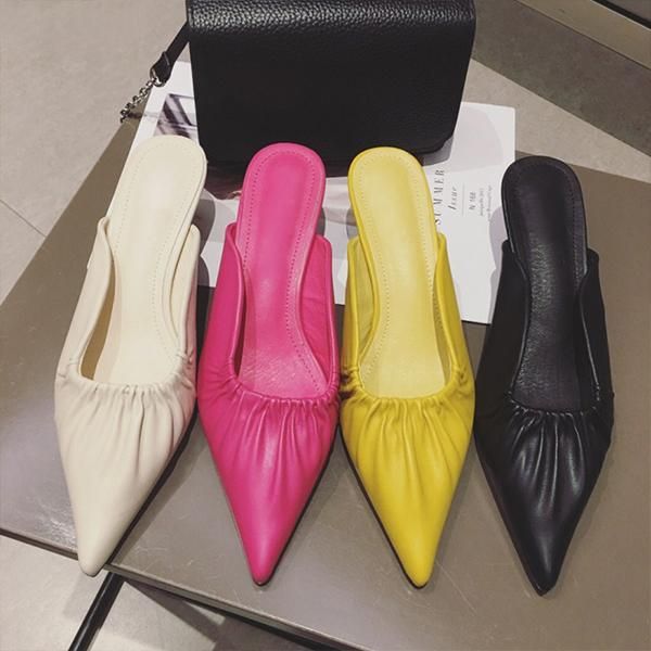 dress shoes vogue pleated pointed toe high heel women pumps slip on kitten mules brand design swb0008, Black
dress shoes vogue pleated pointed toe high heel women pumps slip on kitten mules brand design swb0008, Black