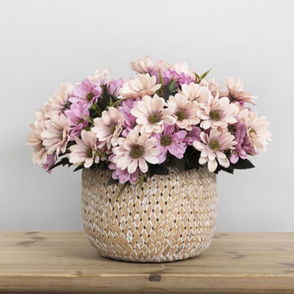 fake flowers vintage oil painting style artificial daisy bouquet silk for wedding home garden decor decorative & wreaths
fake flowers vintage oil painting style artificial daisy bouquet silk for wedding home garden decor decorative & wreaths