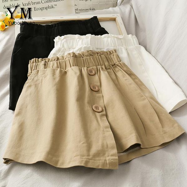 yuoomuoo 2021 korean fashion buttons design elastic high waist shorts women irregular casual summer wide leg short pants women's, White;black
yuoomuoo 2021 korean fashion buttons design elastic high waist shorts women irregular casual summer wide leg short pants women's, White;black