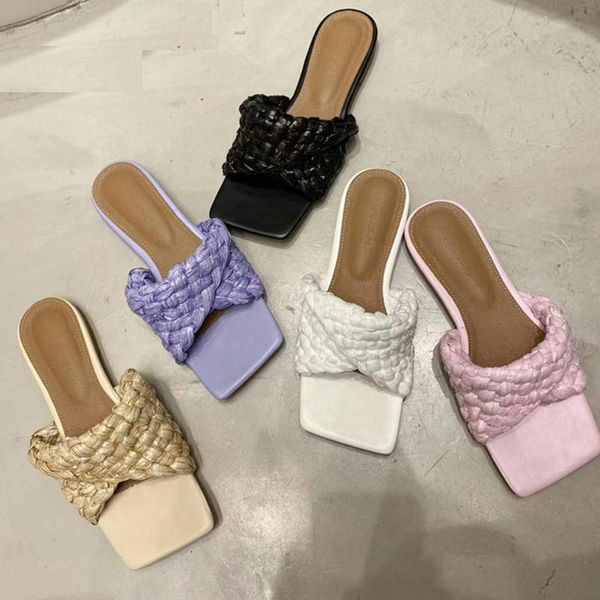 brand weave women slipper square toe flat heel slides summer outdoor female beach sandal shoes ladies flip flop slippers, Black
brand weave women slipper square toe flat heel slides summer outdoor female beach sandal shoes ladies flip flop slippers, Black