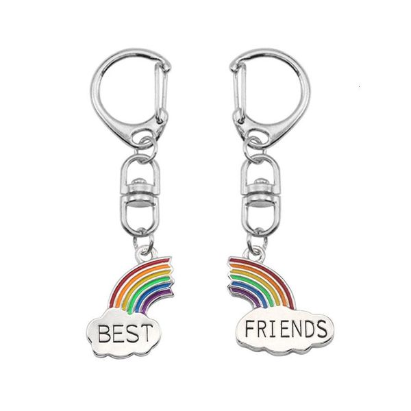 keychains diy 2 piece /set lovely friend keychain for women girl rainbow pendant cute accessories charms jewelry gifts 2021, Silver
keychains diy 2 piece /set lovely friend keychain for women girl rainbow pendant cute accessories charms jewelry gifts 2021, Silver