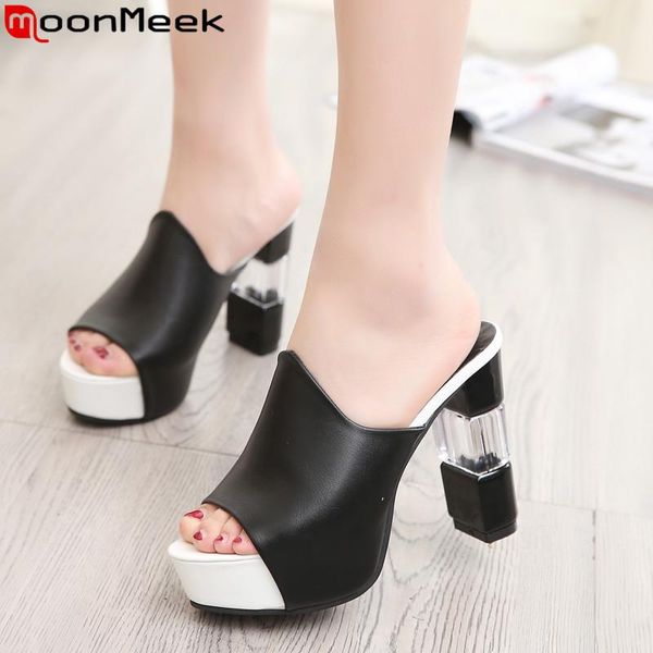 moonmeek big size 34-42 summer sandals peep toe thick high heels shoes mixed colors platform elegant slingback women, Black
moonmeek big size 34-42 summer sandals peep toe thick high heels shoes mixed colors platform elegant slingback women, Black