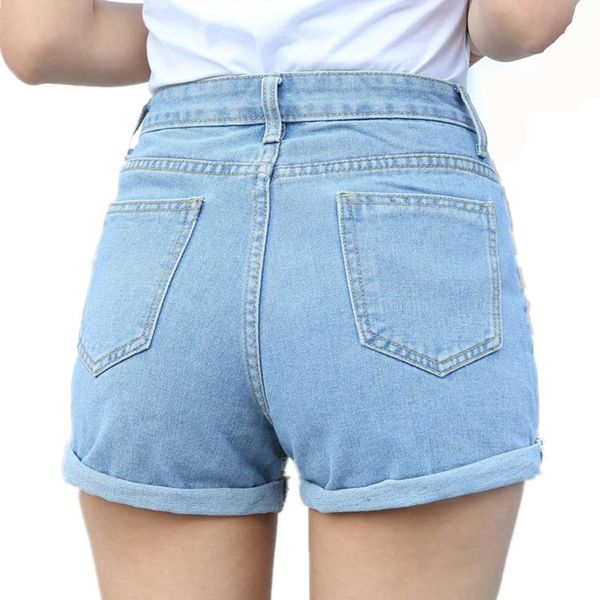women's shorts casual fashion blue jeans plus size 26-32 summer high waist denim for women short, White;black
women's shorts casual fashion blue jeans plus size 26-32 summer high waist denim for women short, White;black
