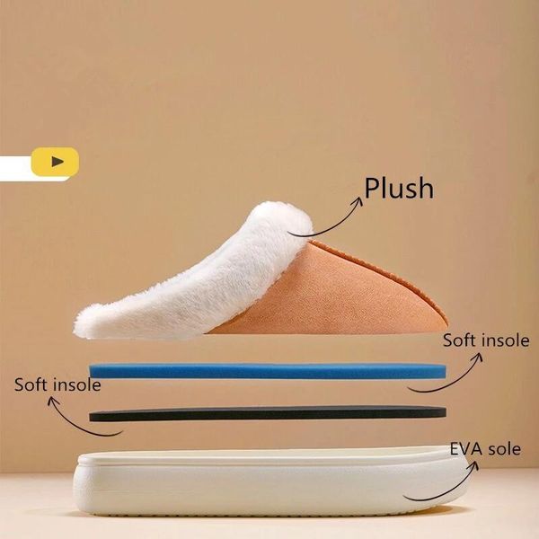 slippers women's home soft eva cozy memory foam plush warm platform shoes non-slip fluffy thicken fur for winter, Black
slippers women's home soft eva cozy memory foam plush warm platform shoes non-slip fluffy thicken fur for winter, Black