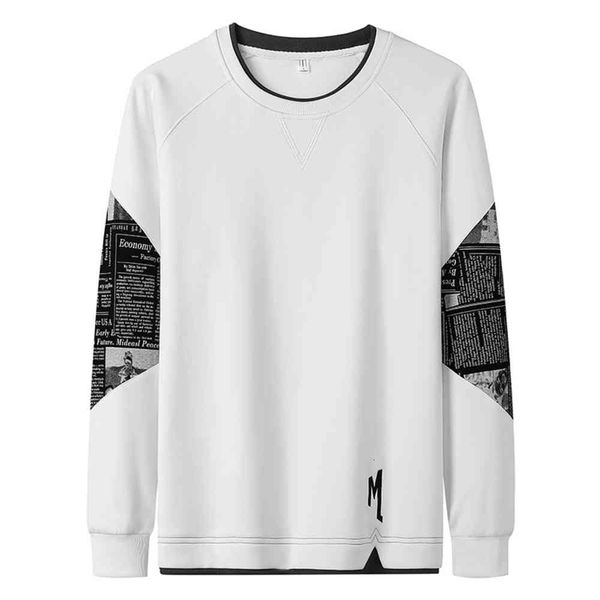 spring and youth men's sweater long sleeve round neck sports cover backing version simple, Black
spring and youth men's sweater long sleeve round neck sports cover backing version simple, Black
