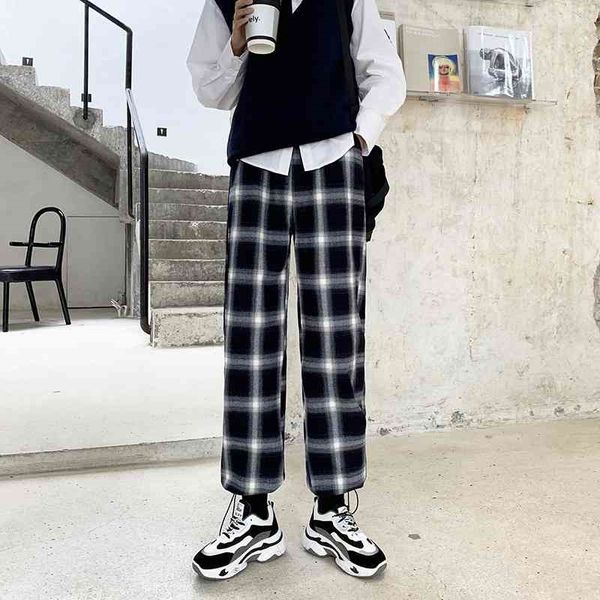 women's pants & capris korean fashion black white plaid wide trousers streetwear elastic waist loose leg pant for women 7xsj
women's pants & capris korean fashion black white plaid wide trousers streetwear elastic waist loose leg pant for women 7xsj