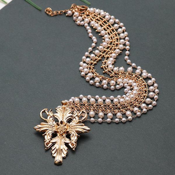 pendant necklaces noble gorgeous pearl chain golden cross pattern necklace for men women cosplay exquisite accessories gift jewelry, Silver
pendant necklaces noble gorgeous pearl chain golden cross pattern necklace for men women cosplay exquisite accessories gift jewelry, Silver
