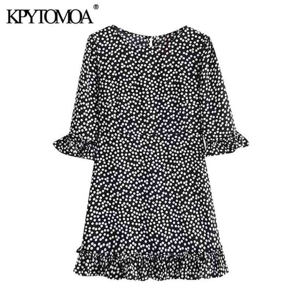 women chic fashion polka dot ruffled mini dress vintage short sleeve back zipper female dresses vestidos mujer 210420, Black;gray
women chic fashion polka dot ruffled mini dress vintage short sleeve back zipper female dresses vestidos mujer 210420, Black;gray