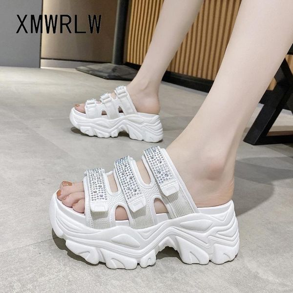 slippers xmwrlw women's 2021 summer fashion rhinestone female high heels women wedges shoes rubber sole beach, Black
slippers xmwrlw women's 2021 summer fashion rhinestone female high heels women wedges shoes rubber sole beach, Black