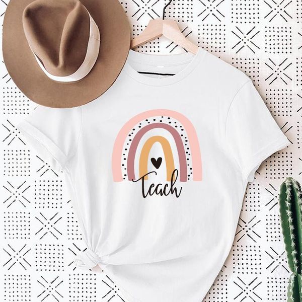 women's t-shirt teach love rainbow print white leopard teacher life short sleeve harajuku aesthetic women hipster t-shirts clothes
women's t-shirt teach love rainbow print white leopard teacher life short sleeve harajuku aesthetic women hipster t-shirts clothes