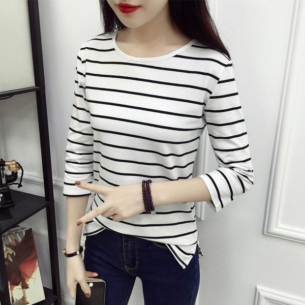 women's t-shirt casual cotton t shirt women spring 2021 striped long sleeve plus size basic tshirt slim fit undershirt harajuku tees gi, White
women's t-shirt casual cotton t shirt women spring 2021 striped long sleeve plus size basic tshirt slim fit undershirt harajuku tees gi, White