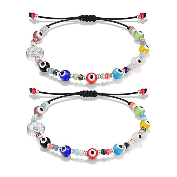 eye beads bracelet san benito amulet charm kabbalah double protection bracelets for women men family friends, Black
eye beads bracelet san benito amulet charm kabbalah double protection bracelets for women men family friends, Black