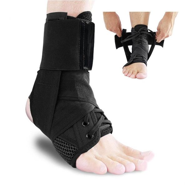 ankle brace protector football sports gym bandage sleeves belt accessories elastic equipment foot strap support, Blue;black 
ankle brace protector football sports gym bandage sleeves belt accessories elastic equipment foot strap support, Blue;black