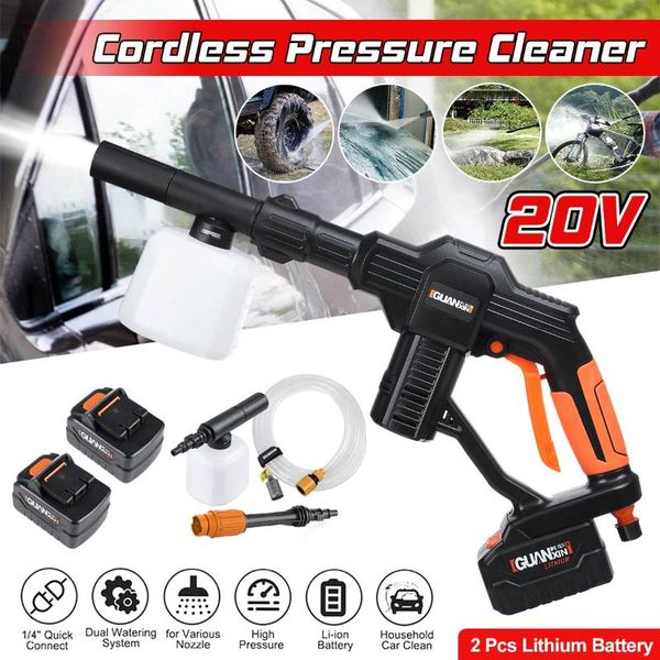 portable wireless high pressure car washer water gun cleaner foam generator with rechargable lithium battery
portable wireless high pressure car washer water gun cleaner foam generator with rechargable lithium battery
