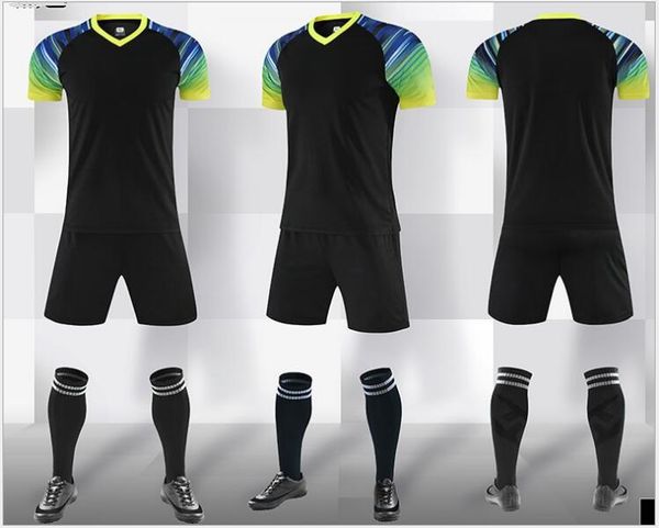 e22 hight quality soccer jersey breathable football shirt men sports kits blue and yellow maillot de foot, Black
e22 hight quality soccer jersey breathable football shirt men sports kits blue and yellow maillot de foot, Black