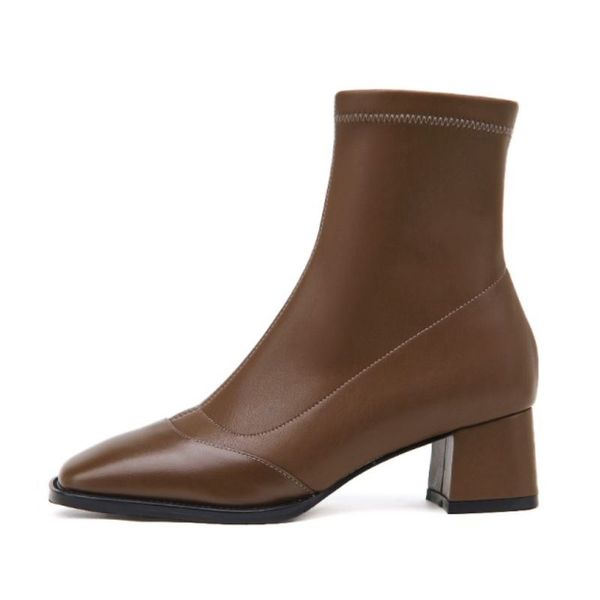 real leather women ankle boots high zipper shoes square toe winter warm women short boot fashion footwear size 34-43, Black
real leather women ankle boots high zipper shoes square toe winter warm women short boot fashion footwear size 34-43, Black