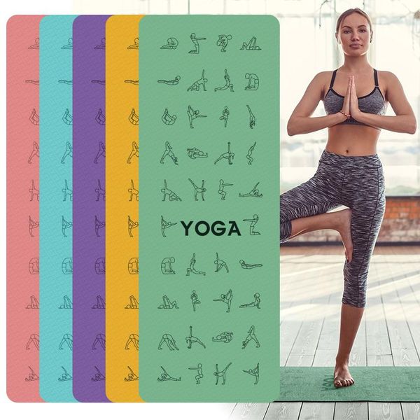 6mm non-slip 183cmx60cm yoga mat for beginner tpe fitness gym mats sports cushion gymnastic pilates pads with bag strap
6mm non-slip 183cmx60cm yoga mat for beginner tpe fitness gym mats sports cushion gymnastic pilates pads with bag strap