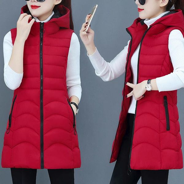 women's vests fashion autumn winter long cotton vest women jacket korean hooded sleeveless coat plus size slim warm ladies waistcoat 3x, Black;white
women's vests fashion autumn winter long cotton vest women jacket korean hooded sleeveless coat plus size slim warm ladies waistcoat 3x, Black;white