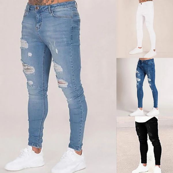 new style mens sweatpants hole jeans pants casual summer autumn male ripped skinny trousers slim biker outwears pants, Blue
new style mens sweatpants hole jeans pants casual summer autumn male ripped skinny trousers slim biker outwears pants, Blue