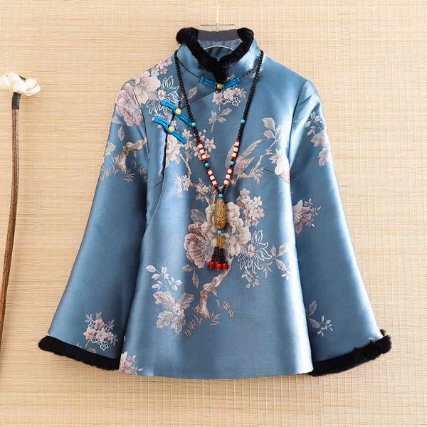 dress high-end autumn and winter women chinese style retro embroidery elegant loose lady warm jacket coat female s-2xl, Black;gray
dress high-end autumn and winter women chinese style retro embroidery elegant loose lady warm jacket coat female s-2xl, Black;gray