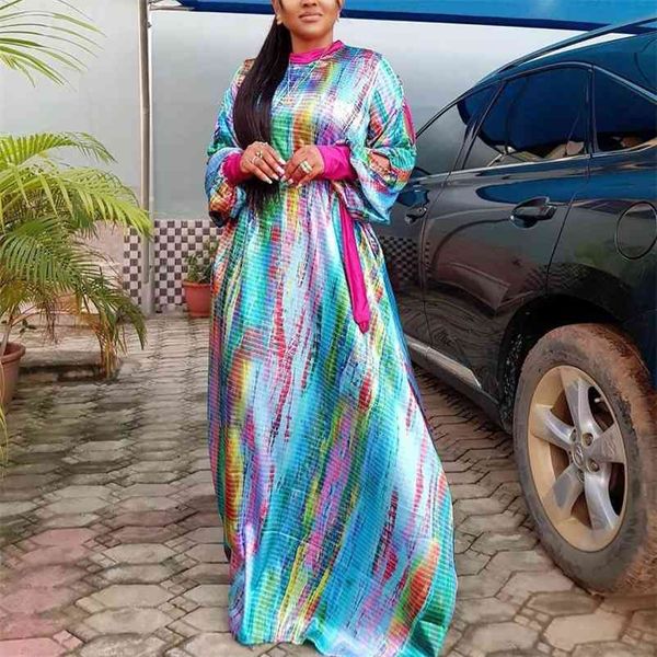 long dress african dresses for women printed full sleeve floor length loose luxury elegant evening party night dinner vestidos 210510, Black;gray
long dress african dresses for women printed full sleeve floor length loose luxury elegant evening party night dinner vestidos 210510, Black;gray