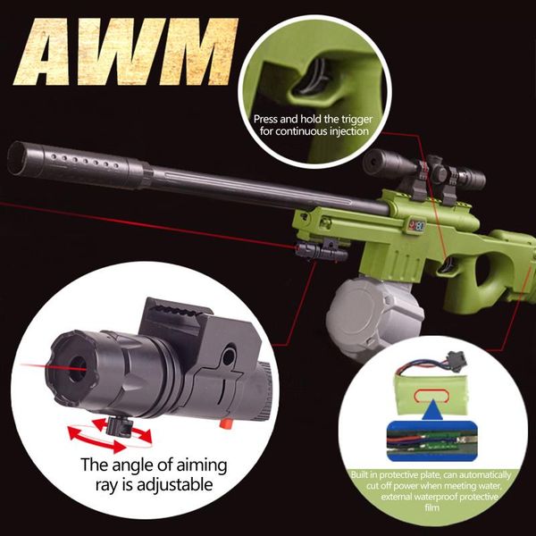 pool & accessories electric jet water spray awm pumping gun toy summer outdoors party cs game beach battle large high-pressure 
pool & accessories electric jet water spray awm pumping gun toy summer outdoors party cs game beach battle large high-pressure