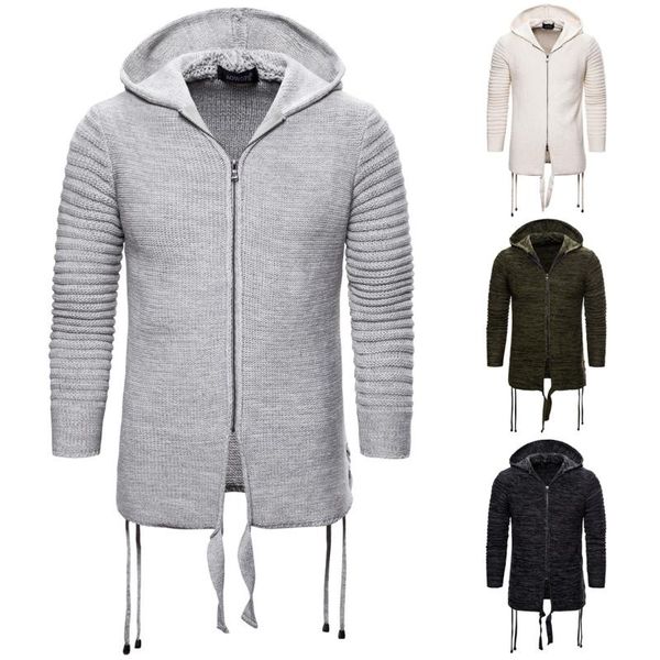 men's sweaters ym031 fashion solid color sweater with cap zipper large size knitted cardigan coat, White;black
men's sweaters ym031 fashion solid color sweater with cap zipper large size knitted cardigan coat, White;black