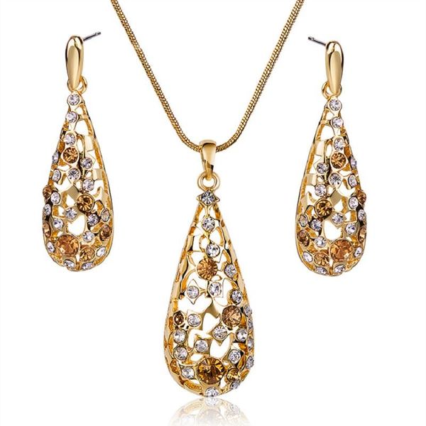 Earrings & Necklace Charare Gold Zirconia Hollow Out Drop Jewelry Sets Golden Drops Of Water Luxury Gifts, Parties, Silver
Earrings & Necklace Charare Gold Zirconia Hollow Out Drop Jewelry Sets Golden Drops Of Water Luxury Gifts, Parties, Silver