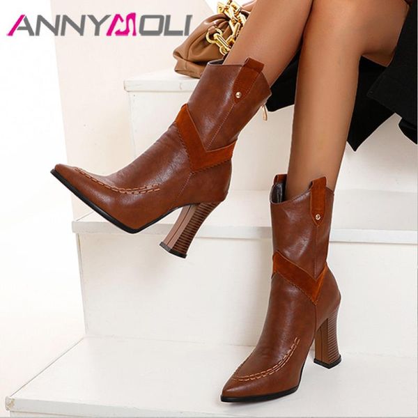 boots annymoli super high heel ankle woman block short zip pointed toe female shoes autumn winter black size 46
boots annymoli super high heel ankle woman block short zip pointed toe female shoes autumn winter black size 46