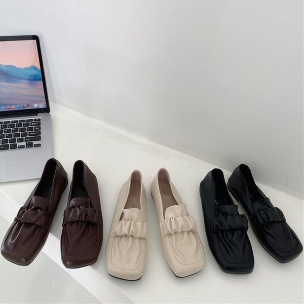 2021 women flats spring causal shallow slip on ladies ballet square toe female pleated loafers soft woman flat heel dress shoes, Black
2021 women flats spring causal shallow slip on ladies ballet square toe female pleated loafers soft woman flat heel dress shoes, Black