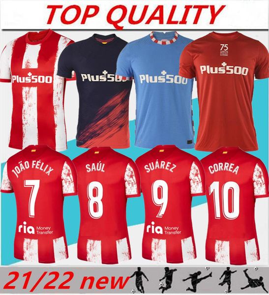 21/22 joao felix suarez home away soccer jerseys 2021 2022 madrid camisetas de fútbol saul diego costa trippier koke football shirt, Black;yellow
21/22 joao felix suarez home away soccer jerseys 2021 2022 madrid camisetas de fútbol saul diego costa trippier koke football shirt, Black;yellow