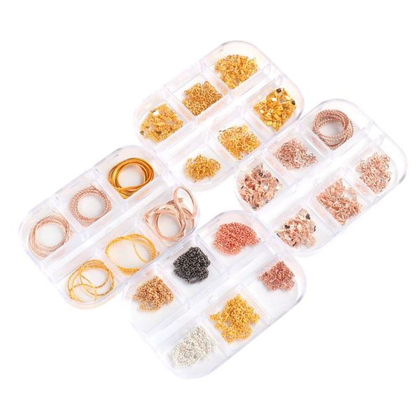 nail art decorations 4 boxes bright diy chain decorative charms delicate decor, Silver;gold
nail art decorations 4 boxes bright diy chain decorative charms delicate decor, Silver;gold