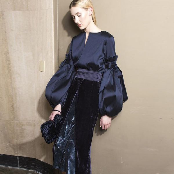 women's two piece pants winter set women clothes outfits lantern sleeve slit v neck navy blue lady blouses + high waist velvet skirt, White
women's two piece pants winter set women clothes outfits lantern sleeve slit v neck navy blue lady blouses + high waist velvet skirt, White