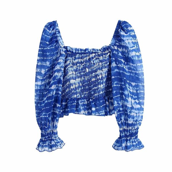 t shirt women square neck long sleeve ruffled high t-shirt vintage elastic bust tie dye waist folds chic female, White
t shirt women square neck long sleeve ruffled high t-shirt vintage elastic bust tie dye waist folds chic female, White