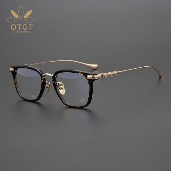 design japanese luxury danluo xinchao versatile square glasses frame art pure titanium can match myopia, White;black
design japanese luxury danluo xinchao versatile square glasses frame art pure titanium can match myopia, White;black
