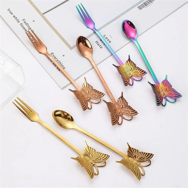 spoons one piece fashion multicolor butterfly tea-spoon coffee fork stirring stainless steel dessert spoon christmas gift
spoons one piece fashion multicolor butterfly tea-spoon coffee fork stirring stainless steel dessert spoon christmas gift