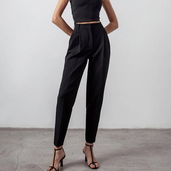 women's pants & capris 2021 early autumn black leggings trousers pencil temperament, Black;white
women's pants & capris 2021 early autumn black leggings trousers pencil temperament, Black;white