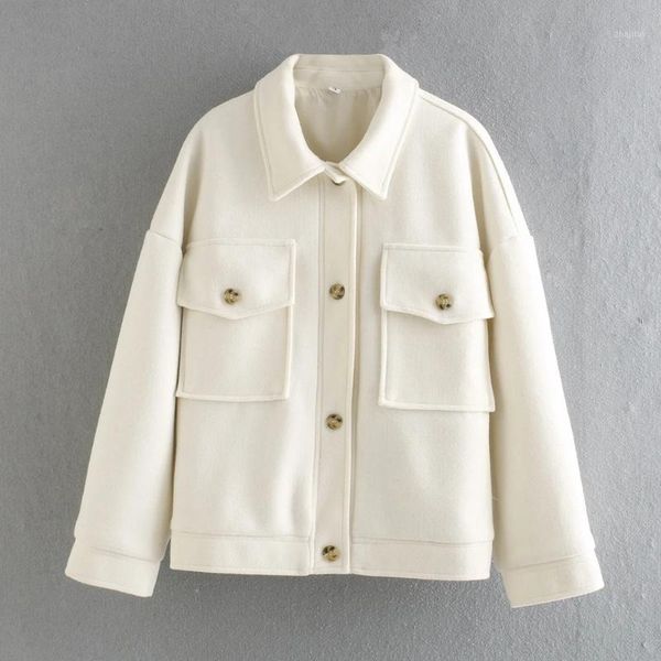 women's jackets jacket women coat 2021 autumn winter fashion vintage long sleeve pockets loose female outerwear casual chic top, Black;brown
women's jackets jacket women coat 2021 autumn winter fashion vintage long sleeve pockets loose female outerwear casual chic top, Black;brown