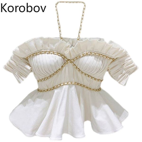 korobov women ruffles blouses vintage elegant slash neck white crop shirts korean chic beach style off sholuder blusas mujer 210430
korobov women ruffles blouses vintage elegant slash neck white crop shirts korean chic beach style off sholuder blusas mujer 210430