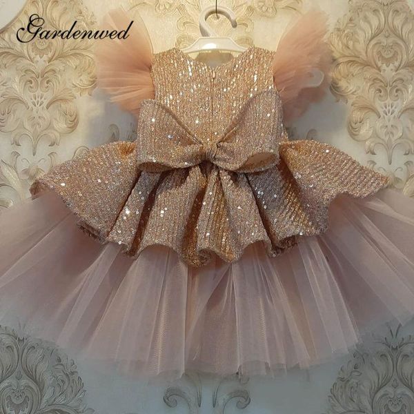 girl's dresses glitter sequin flower girl blush big bow tiered tulle girls wedding party dress o-neck ruffle sleeves communion, Red;yellow
girl's dresses glitter sequin flower girl blush big bow tiered tulle girls wedding party dress o-neck ruffle sleeves communion, Red;yellow