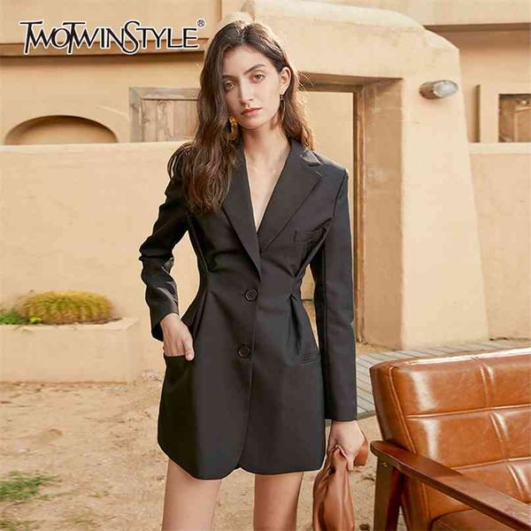 black blazer dress for women notched long sleeve high waist mini dresses female fashion clothing spring 210520, Black;gray
black blazer dress for women notched long sleeve high waist mini dresses female fashion clothing spring 210520, Black;gray