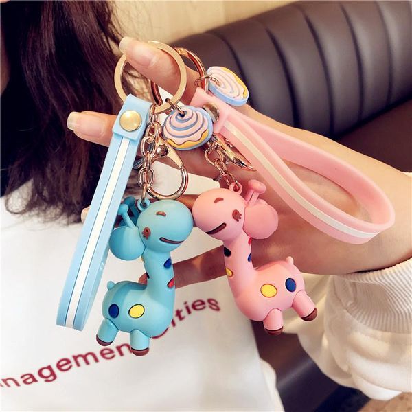 keychains cute fashion soft silicone giraffe keychain lovely smile deer key chain girl bag pendant accessories keyring kids gifts, Silver
keychains cute fashion soft silicone giraffe keychain lovely smile deer key chain girl bag pendant accessories keyring kids gifts, Silver