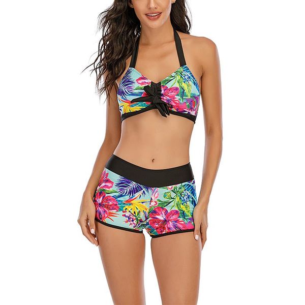 two-piece suits 2021 multicolor printed split swimsuit women's european and american tight gathered bikini
two-piece suits 2021 multicolor printed split swimsuit women's european and american tight gathered bikini